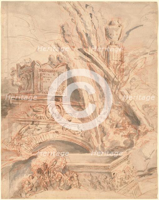 Grottesco with the Tomb of Nero, 1747. Creator: Giovanni Battista Piranesi.
