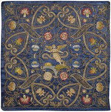 Embroidery with the Depiction of the Allegory of Time.