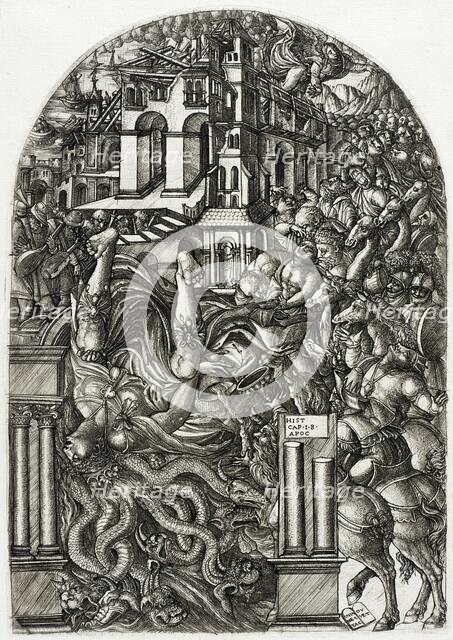 The Fall of Babylon, c1555. Creator: Jean Duvet.