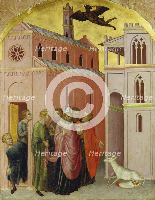 Bishop Julian’s Finding of the True Child, c1390. Creator: Martino di Bartolomeo di Biagio.