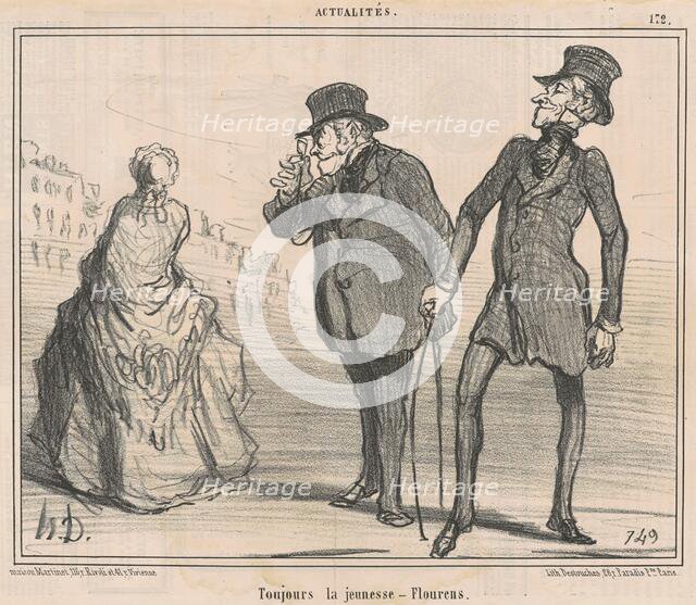 Toujours la jeunesse - Flourens, 19th century. Creator: Honore Daumier.