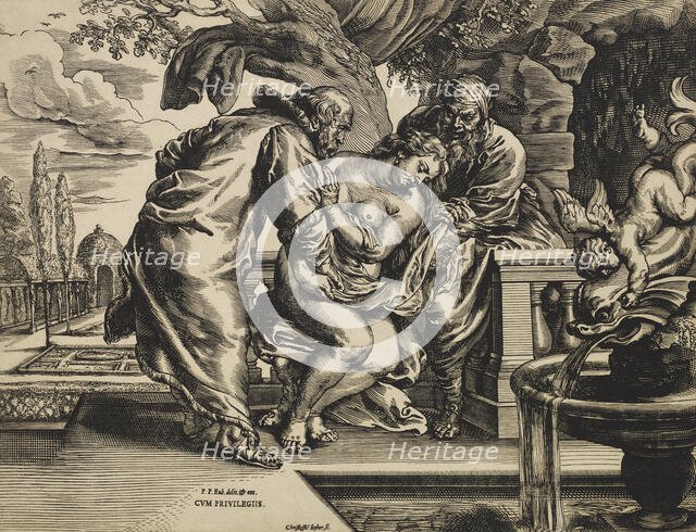 Susannah And The Elders, c1635. Creator: Christoffel Jegher.