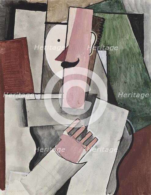 Soldier With A Mustache, 1918. Creator: La Fresnaye, Roger de (1885-1925).