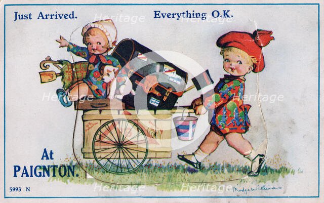 Just Arrived at Paignton, Everything O.K., 1933. Creator: Madge Williams.