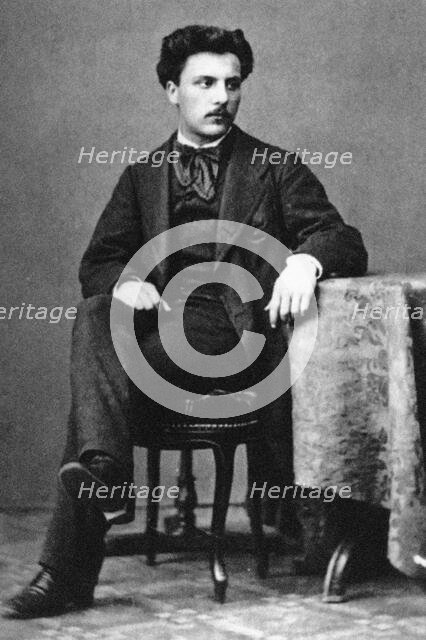 Portrait of composer Gabriel Fauré (1845-1924), c.1867. Creator: Unknown photographer.