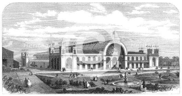 The Crystal Palace of the Portuguese International Exhibition at Oporto, 1865. Creator: Unknown.