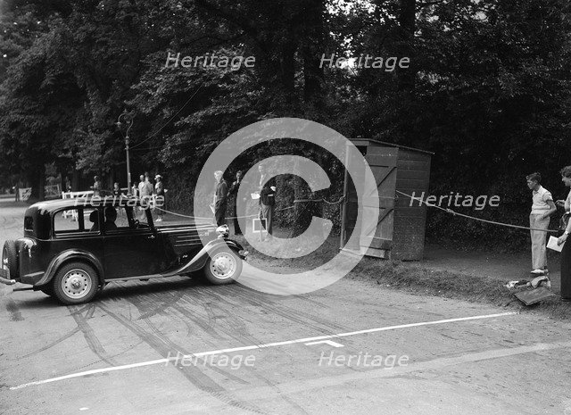 Frazer-Nash BMW of HG Symmons, winner of a silver award at the MCC Torquay Rally, July 1937. Artist: Bill Brunell.