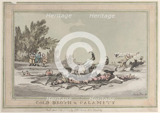 Cold Broth & Calamity, January 26, 1792., January 26, 1792. Creator: Thomas Rowlandson.
