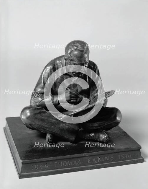 Eakins Seated, 1907/cast after 1915. Creator: Samuel Murray.