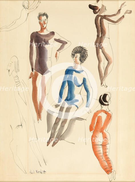 Humorous Figures, n.d. Creator: Phil Nesbitt.