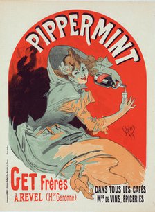 Affiche belge pour le "Pippermint"., c1900. Creator: Jules Cheret.