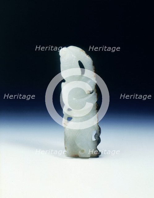 White jade dancing lady, probably Tang or Liao dynasty, China, 8th-11th century. Artist: Unknown