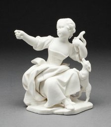 The Girl Offers Her Coin in Payment, Sèvres, c. 1757. Creators: Sèvres Porcelain Manufactory, Etienne-Maurice Falconet.