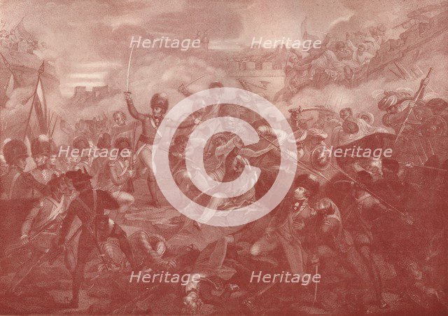 'The Assault and Taking of Seringapatam', 1801 (1909). Artist: Anthony Cardon.