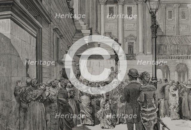 Death of Queen Mercedes of Orléans (1860-1878), Madrid, Spain, 1878. Creator: Tomás Carlos Capuz.