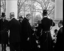 Herbert Hoover, the Former President, Leaving the White House And Entering a Car, 1933. Creator: British Pathe Ltd.