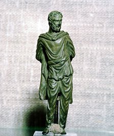 Gaullish prisoner, Roman bronze figure, Umbria, Imperial period. Artist: Unknown