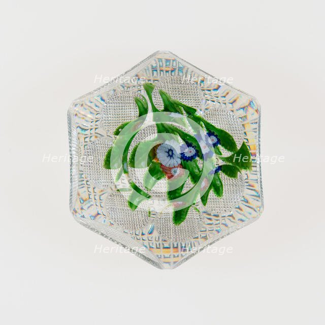 Paperweight, Saint-Louis, c. 1848-55. Creator: Saint-Louis Glassworks.