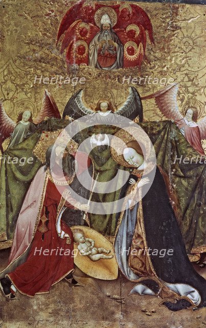  'The Birth of Jesus', table of the Verdu altarpiece by Jaume Ferrer II.