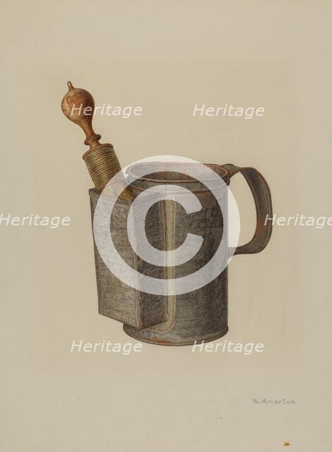 Shaving Mug, c. 1941. Creator: Nicholas Amantea.