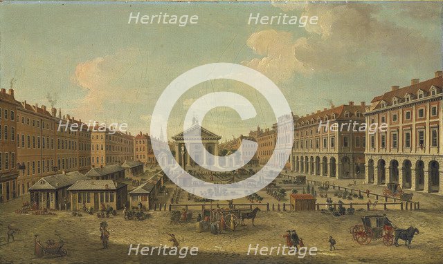 Four views of London: The Covent Garden. Artist: Joli, Antonio (1700-1777)