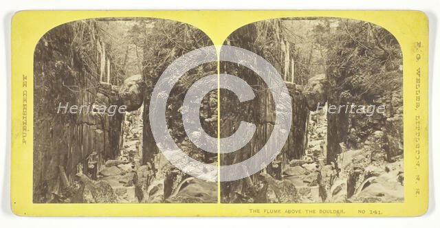 The Flume Above the Boulder, mid 19th century. Creator: F. G. Weller.