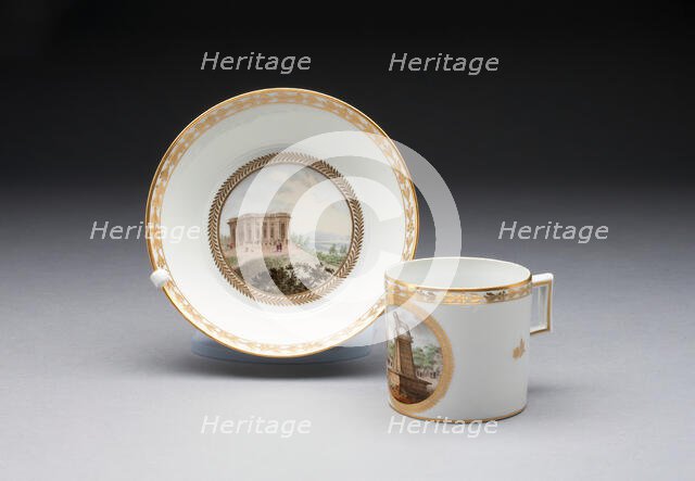 Cup and Saucer, Fürstenberg, Late 18th century. Creator: Fürstenberg Porcelain Factory.