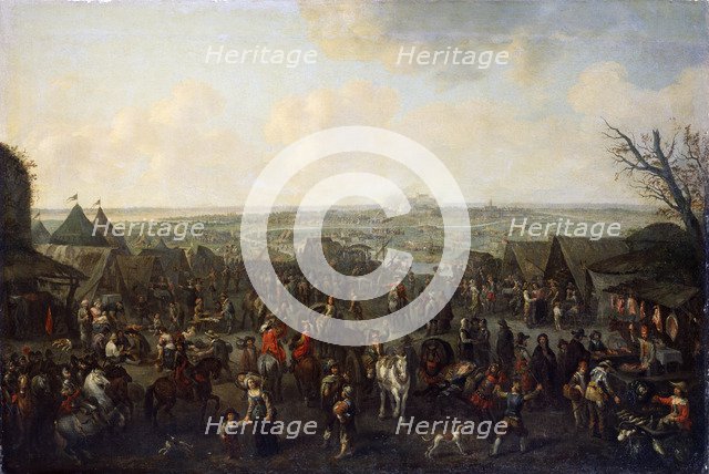 'The Siege of a Town', 1660.  Artist: Adam Frans van der Meulen