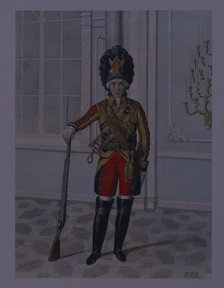 Officer of the Life Guards Cavalry Regiment in 1764-1796, Early 1840s. Artist: Terebenev, Mikhail Ivanovich (1795-1864)