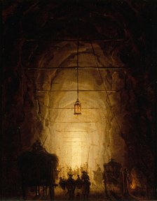 Posillipo Cave, between 1760 and 1761. Creators: Hubert Robert, Francois-Marius Granet.