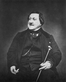 Gioachino Rossini, Italian composer, c1865. Artist: Etienne Carjat