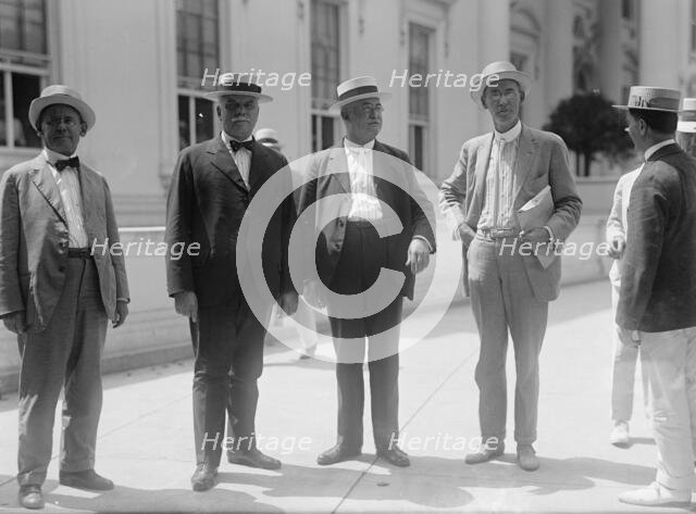 Railway Brotherhoods Committee - W.S. Carter; William S. Stone; W. G. Lee; A. B. Garretson, 1916. Creator: Harris & Ewing.