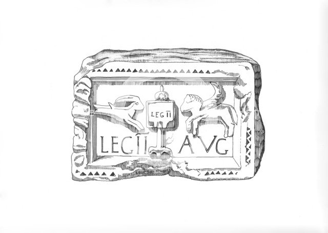 Roman legionary emblem, c1985-c1989. Artist: Frank Gardiner.