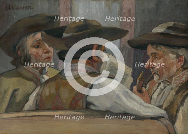 Politicians, 1937. Creator: Jozef Hanula.