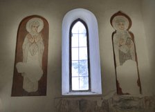 Frescoes, Cristo de la Luz Shrine, Toledo, Castile-La Mancha, Spain, 2022. Creator: LTL.