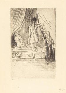 Volupte, Fantome Elastique! (Pleasure, elastic phantom!), 1890. Creator: Odilon Redon.