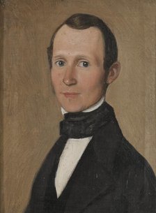 Fredrik Signeul (1810 - 1890), paint manufacturer, orphanage director in Uddevalla, 1847. Creator: Alexis Wetterbergh.