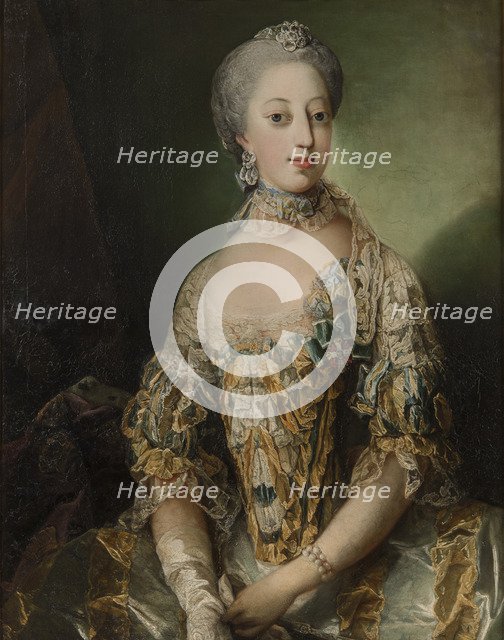 Portrait of Sophia Magdalena of Denmark (1746-1813), Queen of Sweden, 1766.