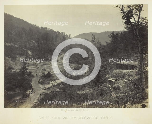 Whiteside Valley below the Bridge, 1864. Creator: George N. Barnard.