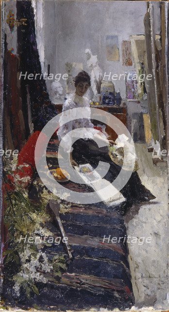 In the Painter's Studio. Artist: Korovin, Konstantin Alexeyevich (1861-1939)