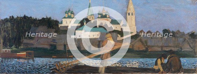 On The Volga, 1906. Artist: Kustodiev, Boris Michaylovich (1878-1927)