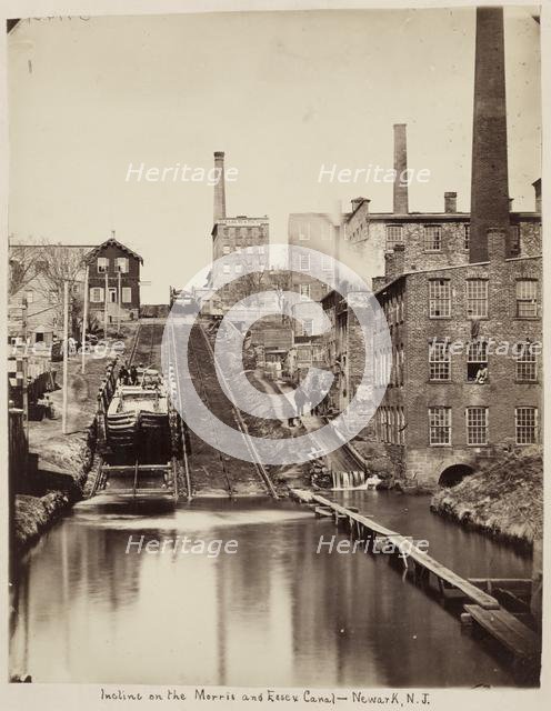 Incline on the Morris and Essex Canal, Newark, New Jersey, c. 1870. Creator: Unidentified Photographer.