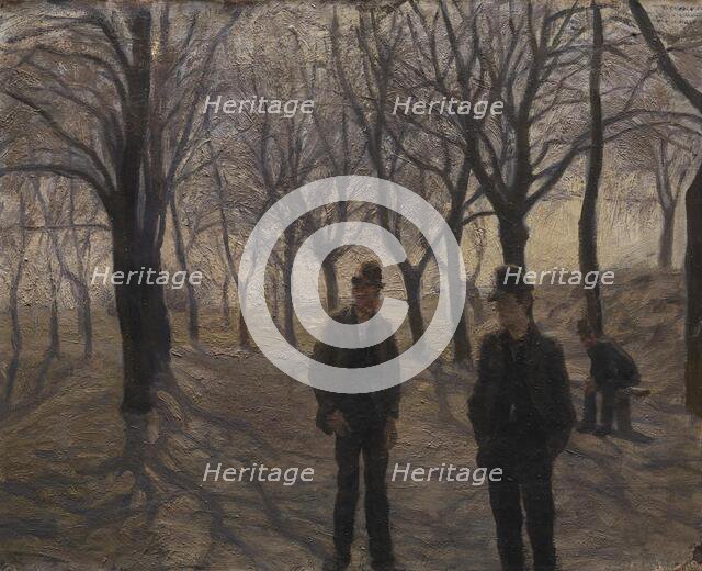 The Ramparts of Christianshavn. Spring, 1892. Creator: Peter Hansen.