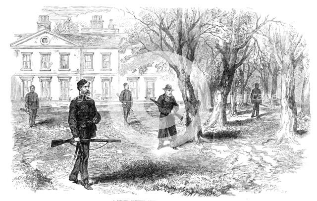 Sketches from Ireland: a Meath country gentleman walking in his park, 1870. Creator: Unknown.
