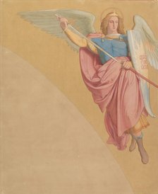 Archangel Drawing a Sword, 1825-86. Creator: Eduard von Steinle.