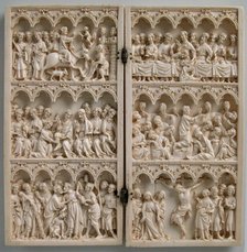 Diptych with Scenes from Christ's Passion, French, ca. 1350-75. Creator: Unknown.