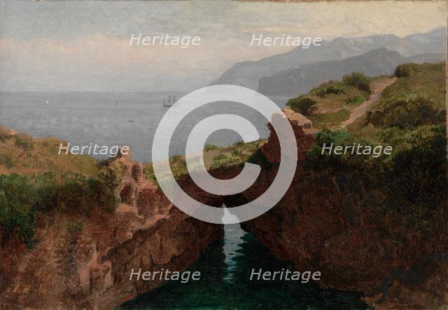 Natural Arch, Capri, 1856. Creator: William Stanley Haseltine (American, 1835-1900).
