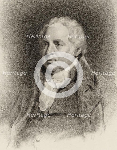 Portrait of the violinist and composer William Shield (1748-1829) , 1822. Creator: Jackson, John (1778-1831).