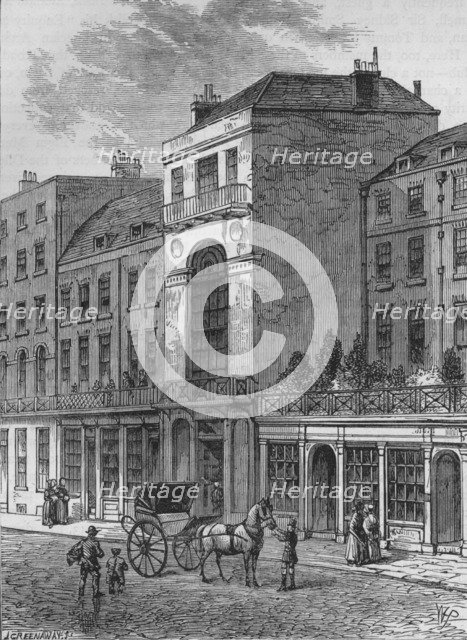 The Thatched House Tavern, Westminster, London, c1870 (1878). Artist: J Greenaway.