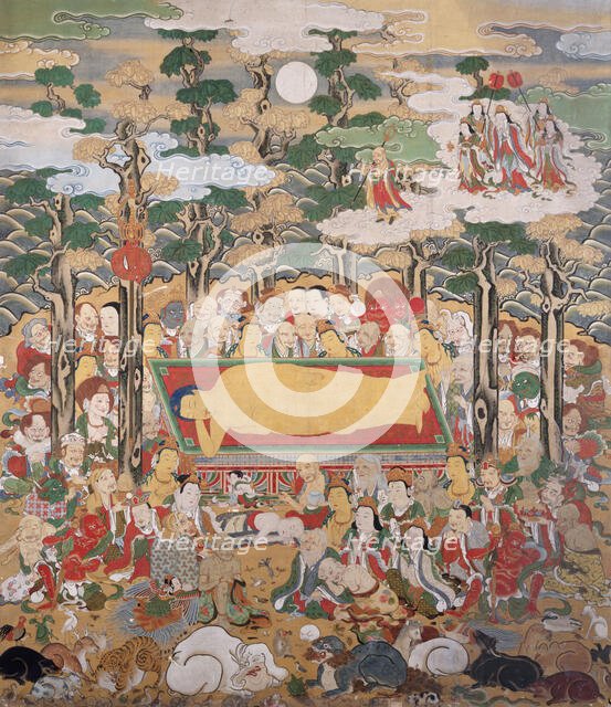 Extinction of the Buddha (nehan-zu). Creator: Unknown.